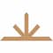 Ekena Millwork Saratoga Timber Gable Bracket, Western Red Cedar, 72"W x 39"H x 3 1/2"D x 5 1/2"F, 13/12 Pitch GBW072X39X0406SAR00SWR - alternate 1